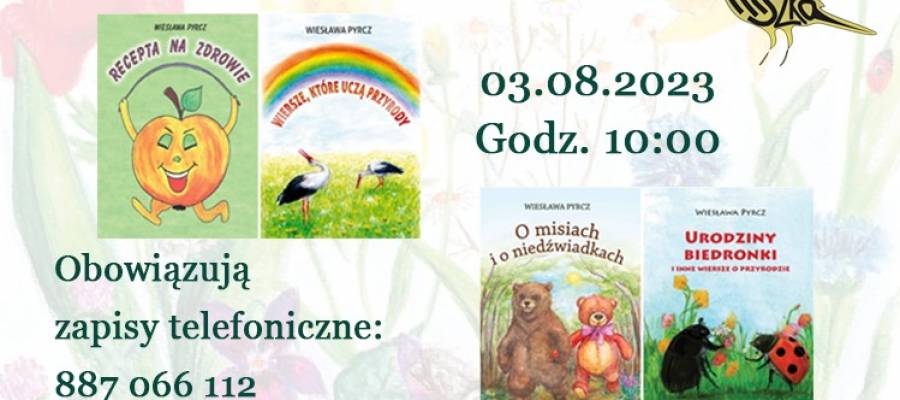 Spotkanie z autorką książek dla dzieci Wiesławą Pyrcz