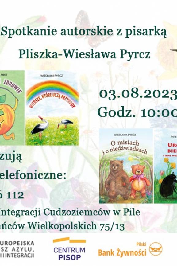Spotkanie z autorką książek dla dzieci Wiesławą Pyrcz